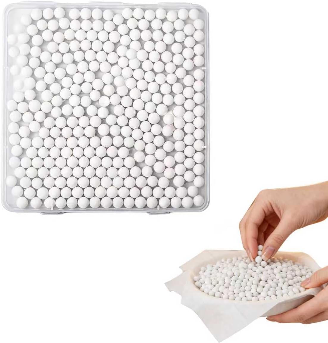 0.66LB Pie Weights for Baking - Pie Crust Weights Ceramic Baking Beans for Reusable Natural Ceramic Stoneware Homemade Kitchen Must Have Round Household Steam Oven Stone (0.66lb)