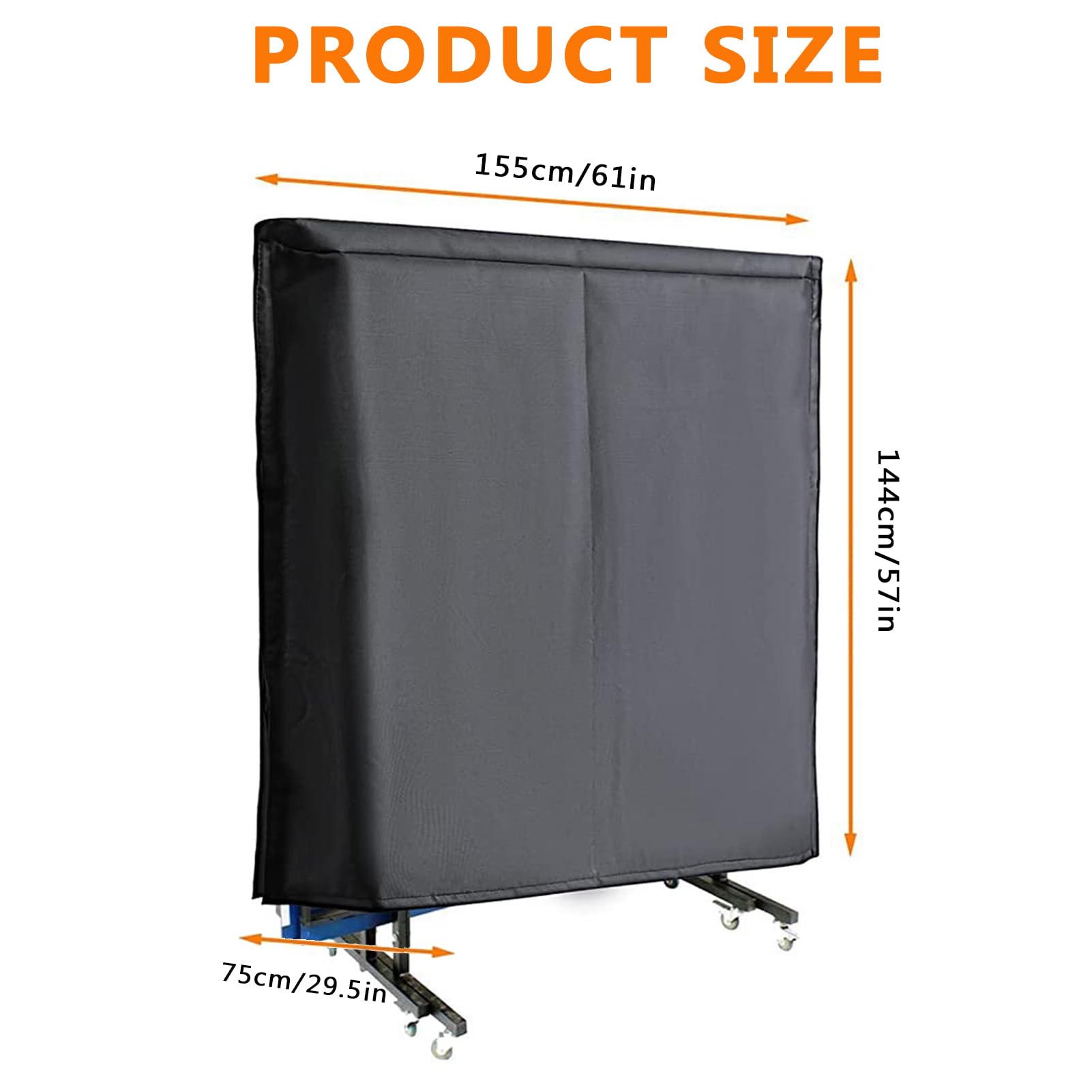 Copertura per Tavolo da Ping Pong | Impermeabile Anti-UV Oxford Copertura Ping Pong | Copertura Tavolo da Ping Pong Pieghevole Outdoor Interno