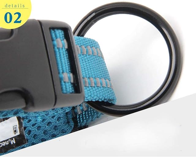 Foto 4 de 8 de True Love Collar de adiestramiento para Perros TLC5011 Collar Reflectante para Perros (S, Azul)