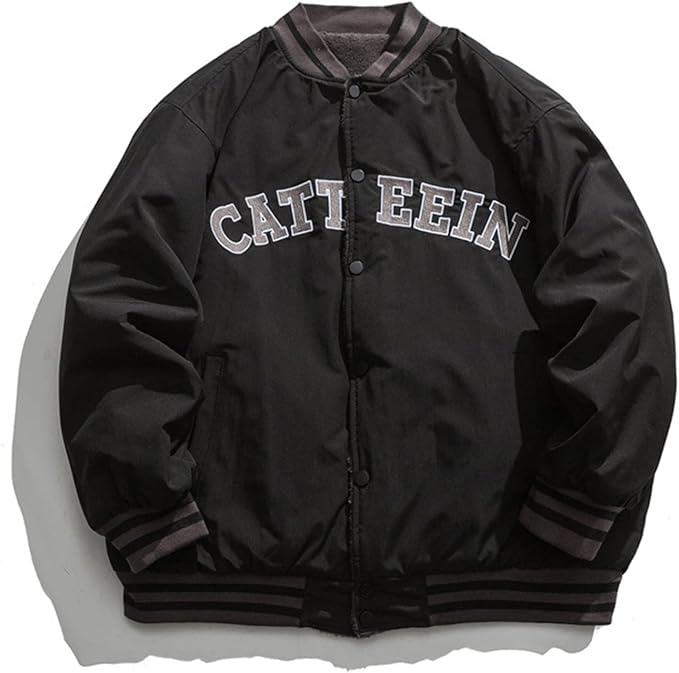 Amazon スタジャン メンズ 冬 黒 無地 刺繍 カジュアル スタジアムジャンパー ダウンジャケット ジャケット 防寒 防風 保温 暖かい かっこいい ゆったり おしゃれ ファッション 通勤 通学 ストリート アウトドア 冬服 M Xxl コート ジャケット 通販