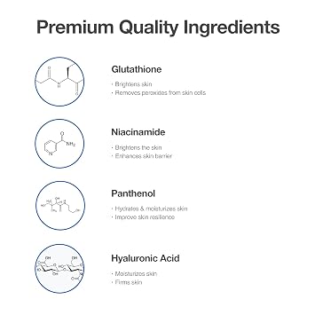 OxygenCeuticals Glutathione ToneUp Kit Antioxidant Skincare Set with Glutathione and Niacinamide, Ampoule and Cream Duo 2-Piece Set, Made in Korea