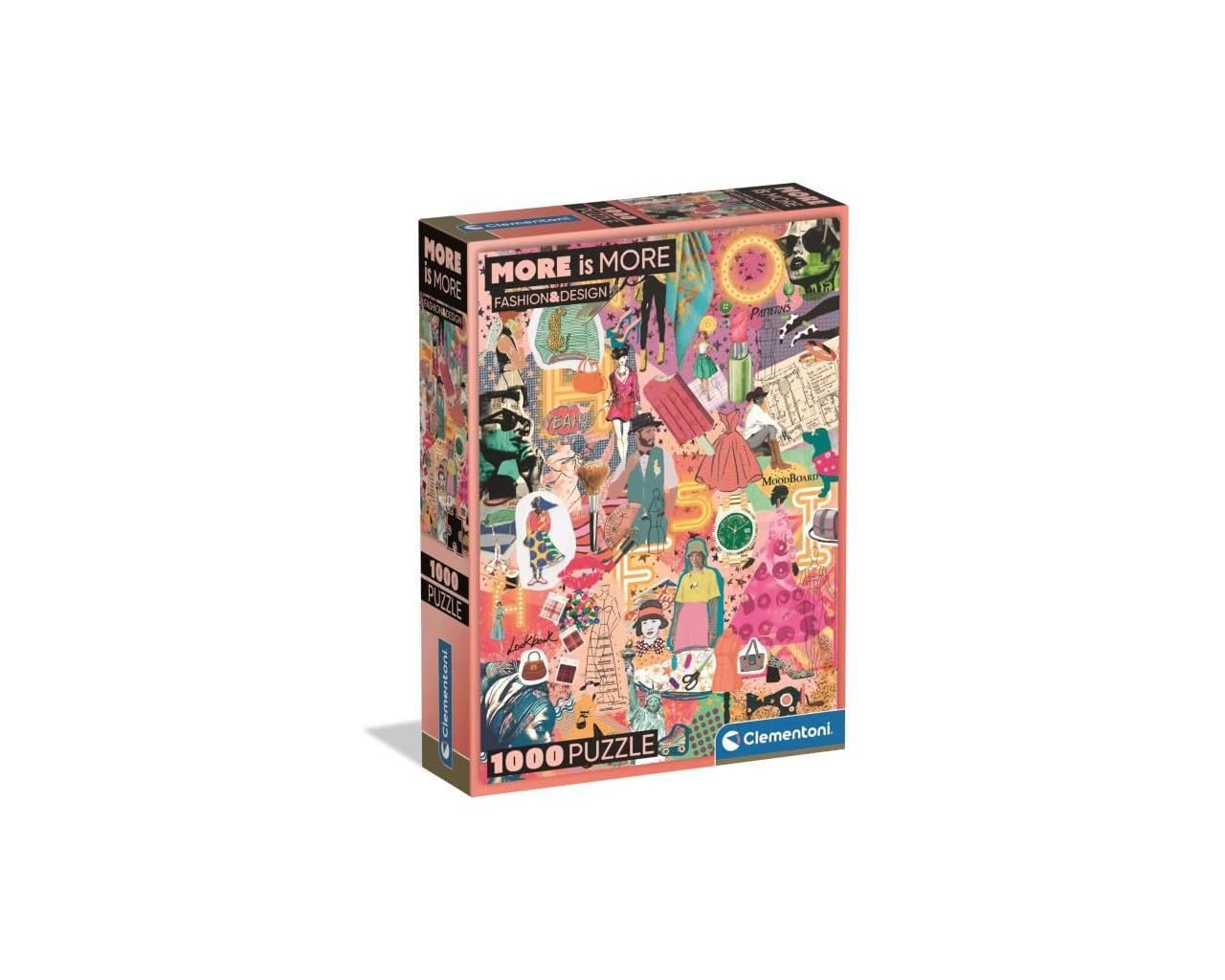 Clementoni Jigsaw Puzzle 1000 pieces More is More - Fashion & Design, Puzzle for Adults 14-99 Years, Compact box, Made in Italy, 37071