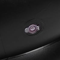 Vista 4 de Srliya Sofá inflable de aire flocado, silla inflable simple, sofá perezoso, sofá puff para sala de estar, dormitorio, sala de lectura, oficina, Rojo