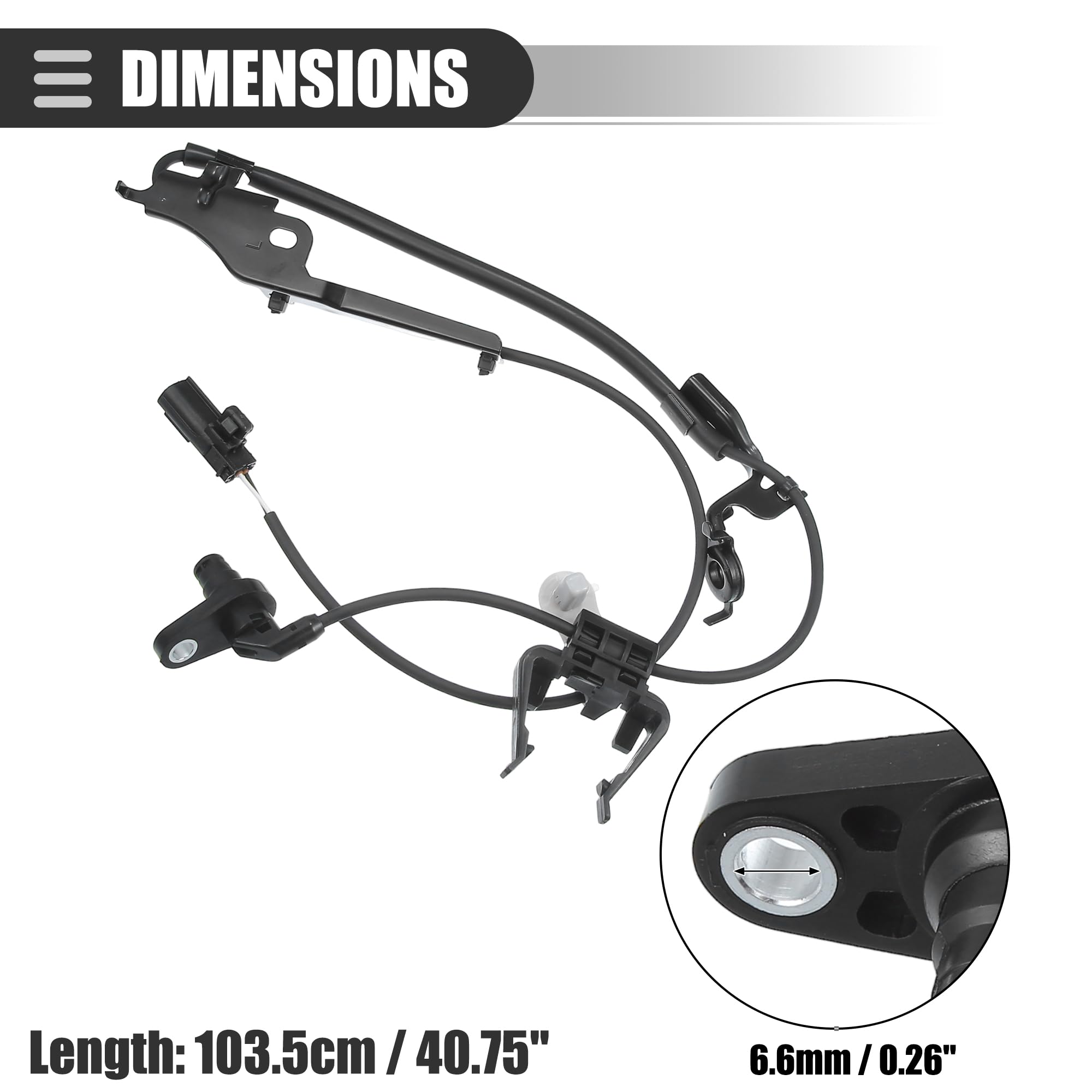 Amazon.com: Motoforti Front Left ABS Sensor, Wheel Speed Sensor 