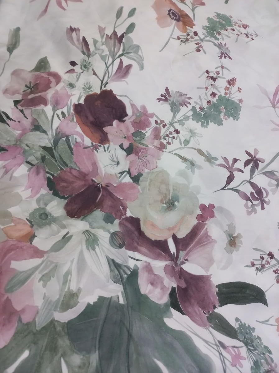RICAMI FIORENTINI BALDI Completo Letto Acquerello Raso di Cotone 100%. Lenzuolo sopra + sotto Angoli + federe con Volant. Prodotto Artigianale Toscano. (Matrimoniale Standard, Rosa)