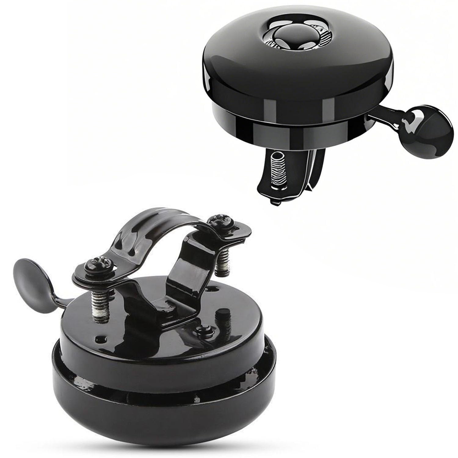 Bike Bells Metal 2 Pack Cycling Horns, Loud Ringing Sound, Easy Installation, Bicycle Accessories