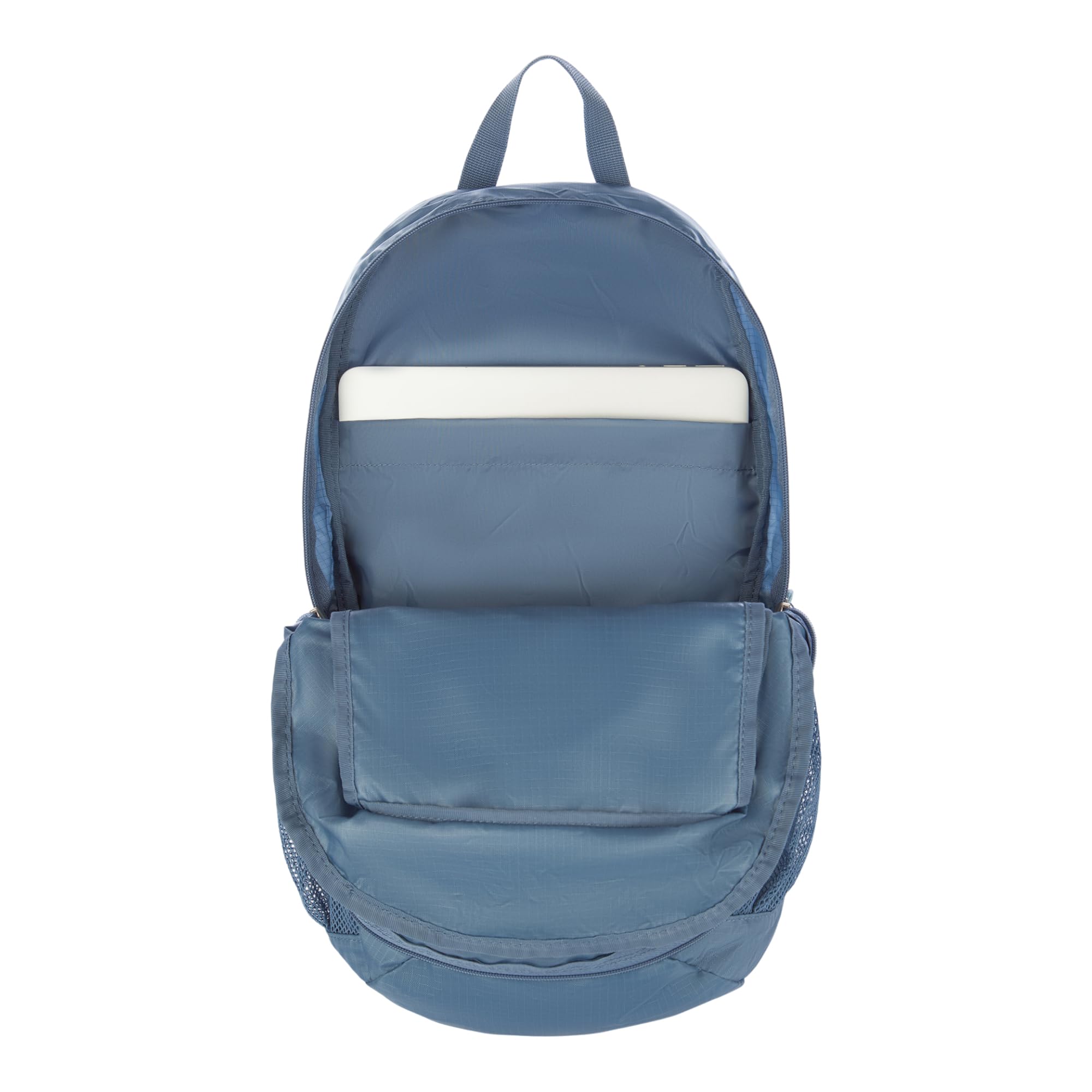 Eddie Bauer Zaino ripiegabile Stowaway | Viaggio | Outdoor | Leggero | Pieghevole | Durevole | Poliestere Ripstop, Piastrella Blu, 20L, Stowaway - Zaino ripiegabile, realizzato in poliestere Ripstop