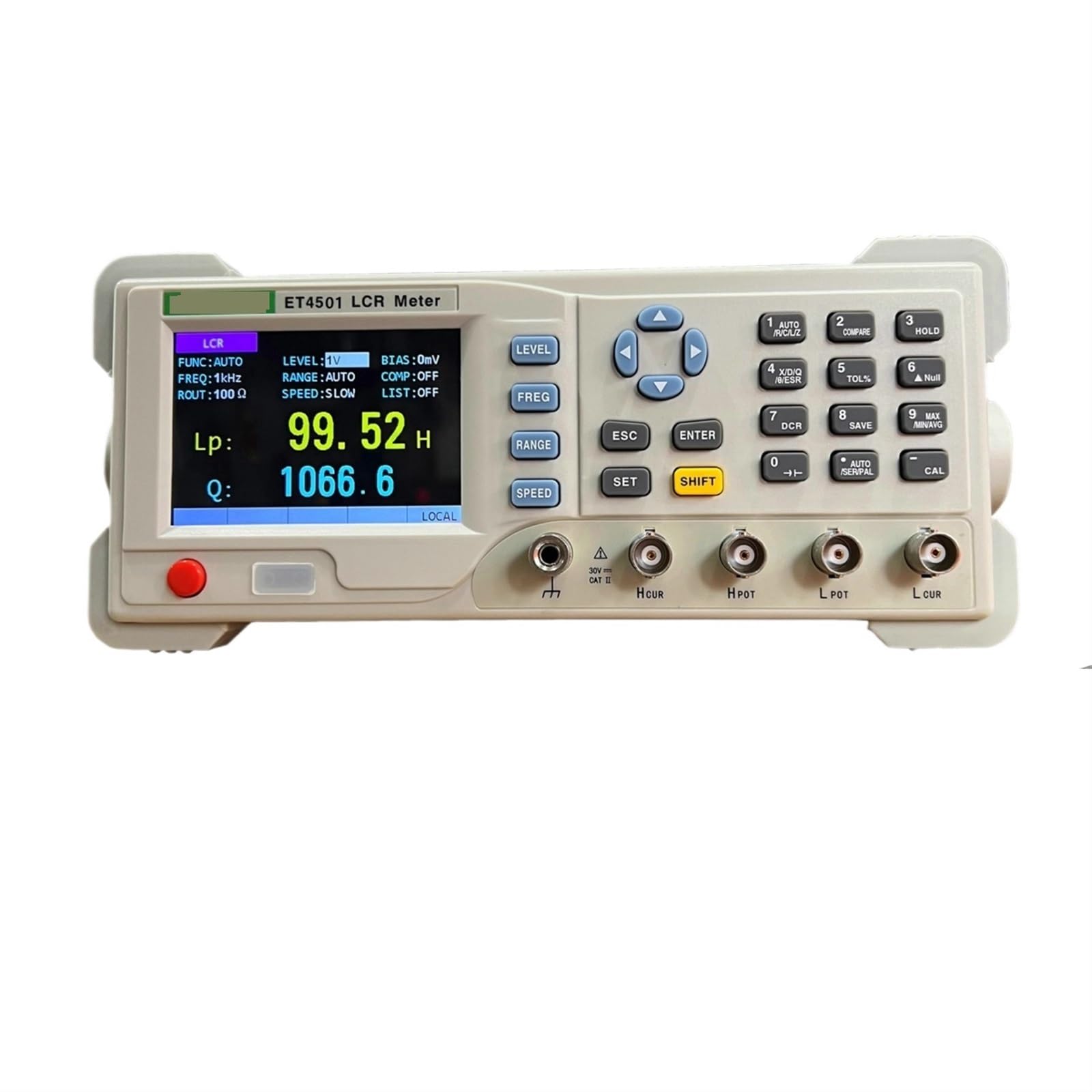 Multimetr cyfrowy, Tester LCR na biurko Cyfrowy mostek na biurko ET4501 ET4502 ET4510 10Hz~100kHz 1 Hz Płynna regulacja częstotliwości Wszechstronne możliwości pomiarowe(4501 add SMD clip)