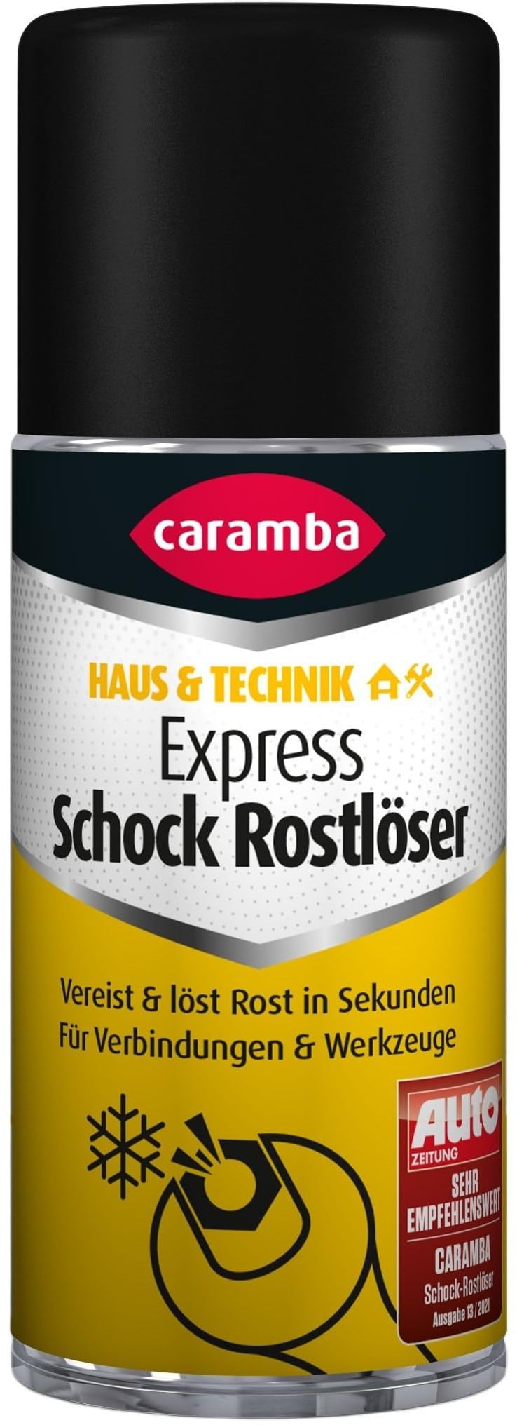 Caramba Express Schock Rostlöser, Rost- und Schmutzentferner für Metall-Gewinde in Auto und Haushalt, Spray mit 4-Fach-Wirkung, Mono-Sprühkopf, 100 ml