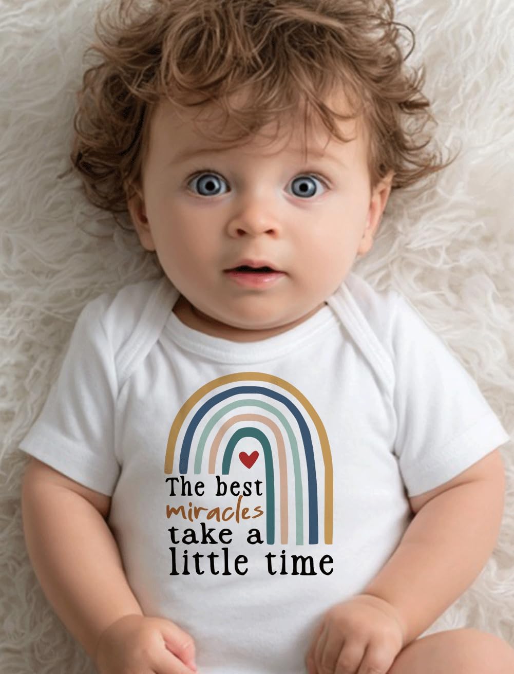 hrcfbk Newborn Infant Baby Boys Girls Bodysuit Short Sleeve Funny Letters Print Romper Reveal Pregnancy Announcement Clothes image 4
