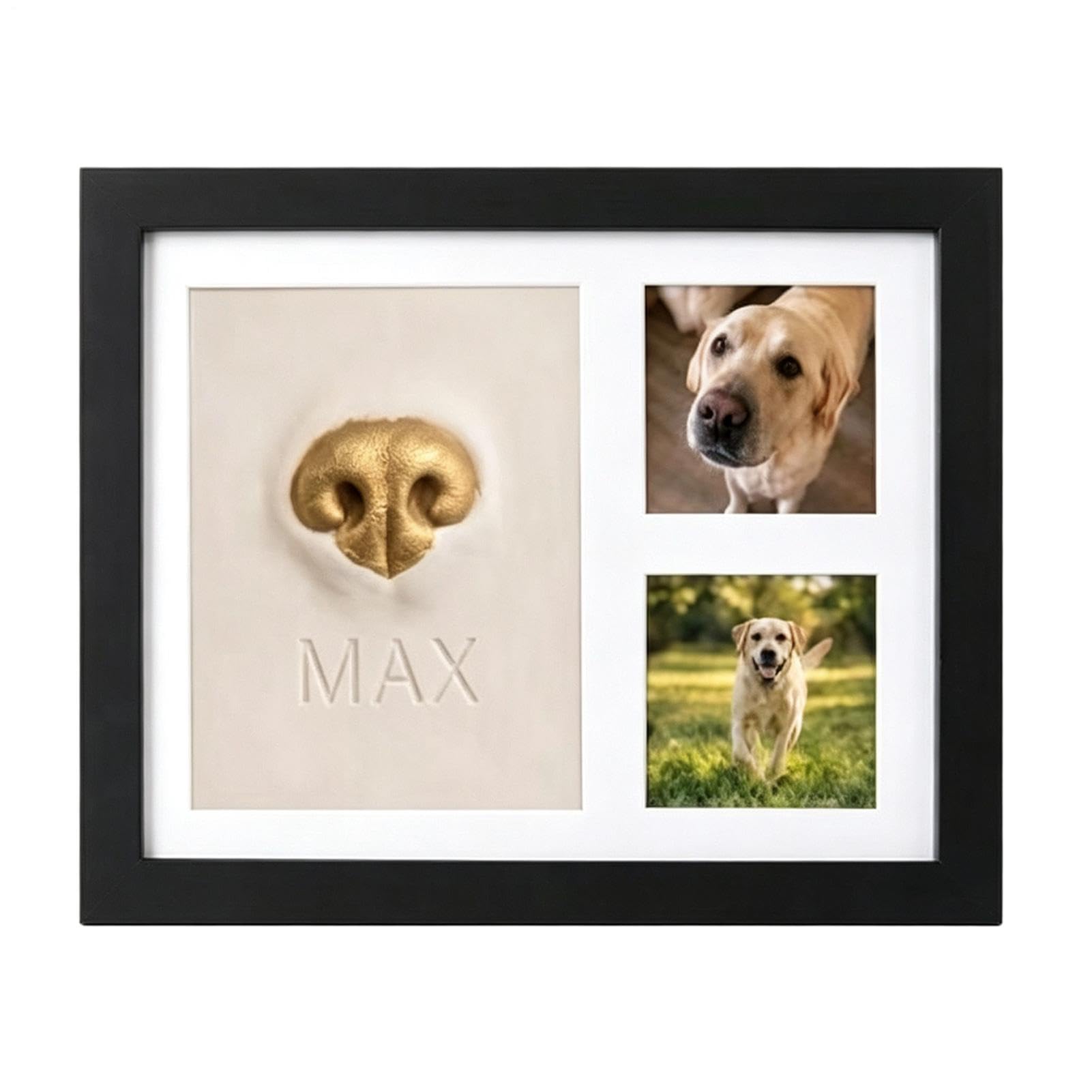 Dog Nose Print Kit, Pet Memorial Keepsake Frame Clear with Tools