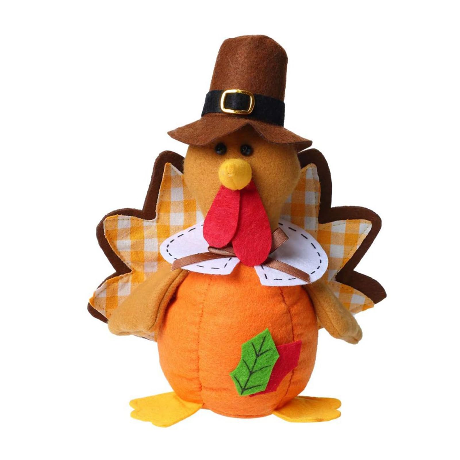 pidodou Plush Turkey Doll Autumn Harvest Decor for Home Desktop