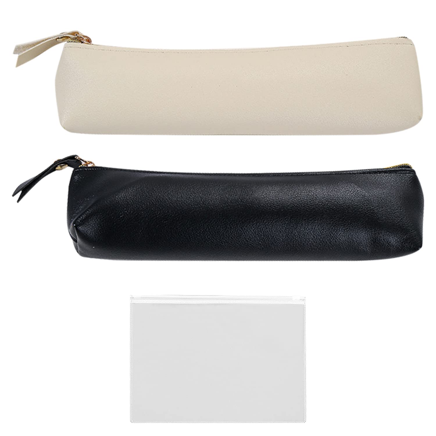 LSYYSL 2pcs Pencil Case, 1pc A5 Document Bag, Portable Black and White Pencil Case, Large Capacity Pencil Case