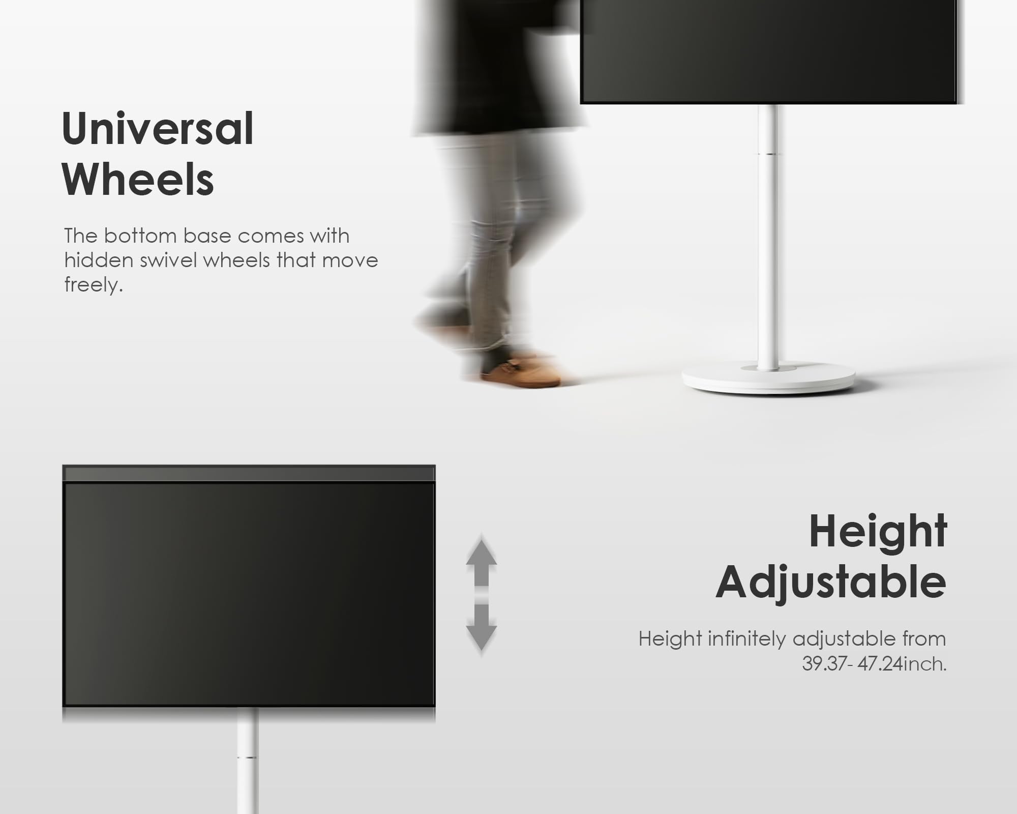 Amazon.co.jp: FITUEYES DESIGN テレビスタンド キャスター付き 24～48