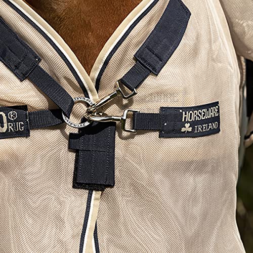 Rambo Protector Fly Sheet, Oatmeal/Navy White & Beige 78_6'6" #TOP5