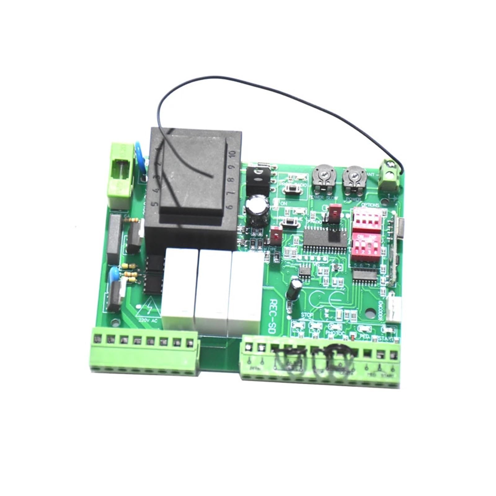 Zamienna płytka PCB obwodu sterującego dla silnika bramy przesuwnej Płyta Karta elektroniczna otwieracza Model AC dla fabryk, szkół(Kit 1)