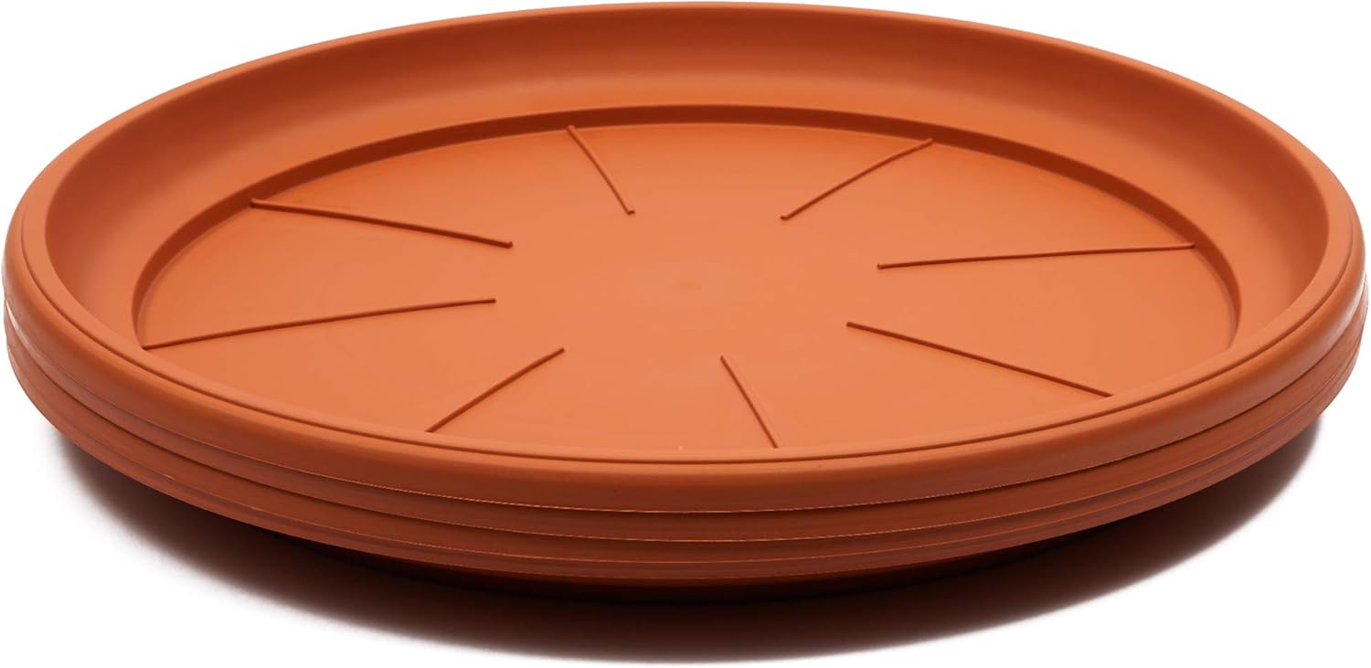 Juvale Round Plant Saucer Drip Trays (17.5 in, 4-Pack) : Garden & Outdoor
