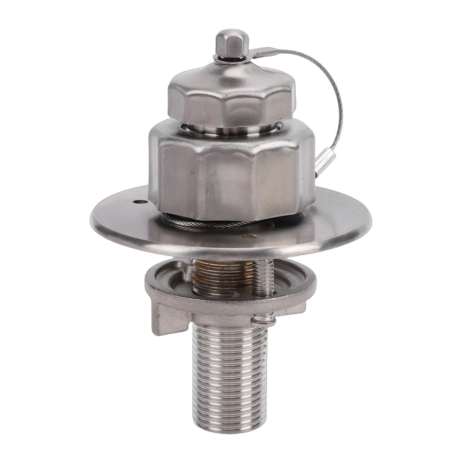 Entrada de Agua de Ciudad para RV de Acero Inoxidable, Codo de Latón de 90 Grados de Grado Marino, Conector Rápido para Remolque de Autocaravana, Entrada de Llenado de Agua de