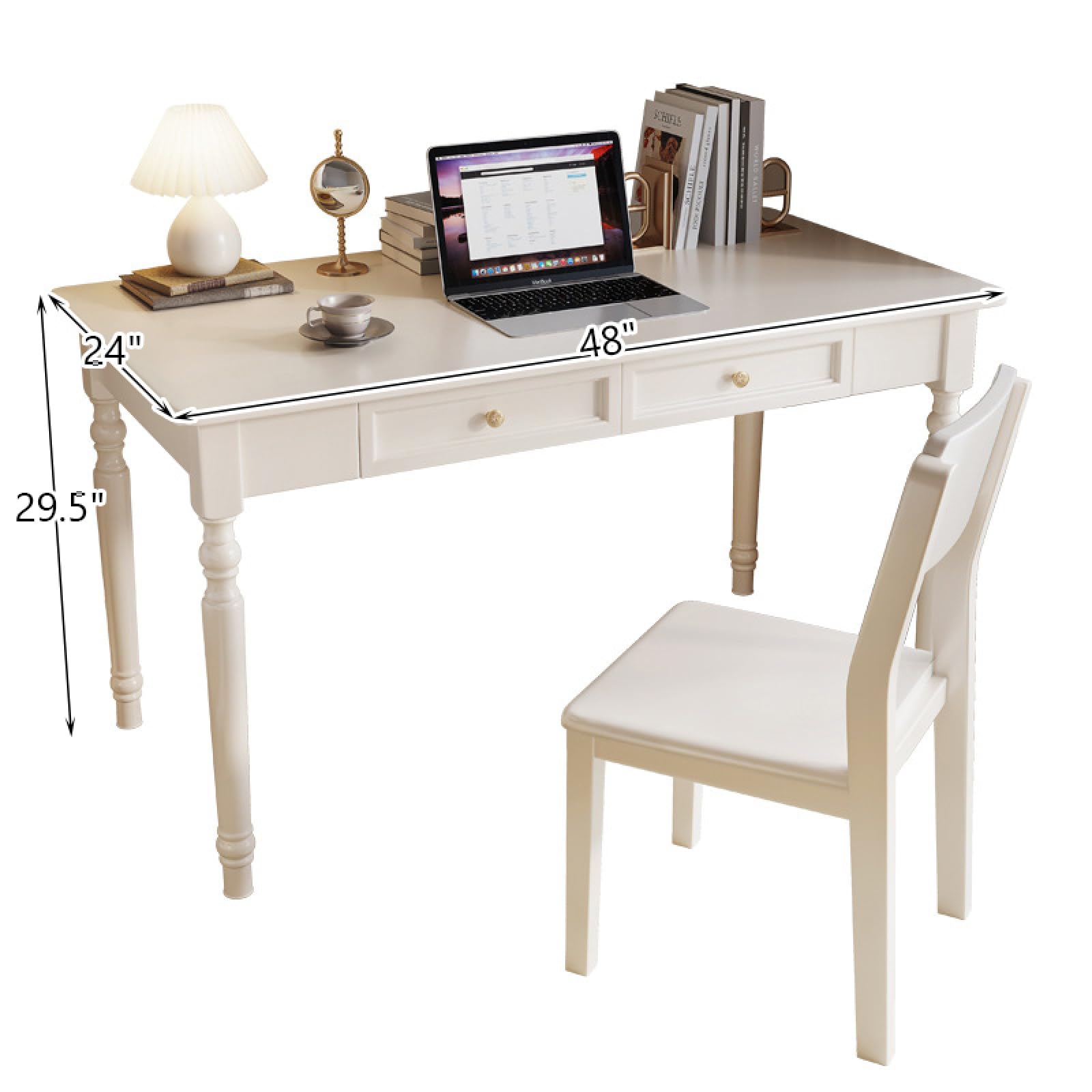68 Inch Office Table Computer Desk Workstation Bookshelf With CPU Stand - View #6