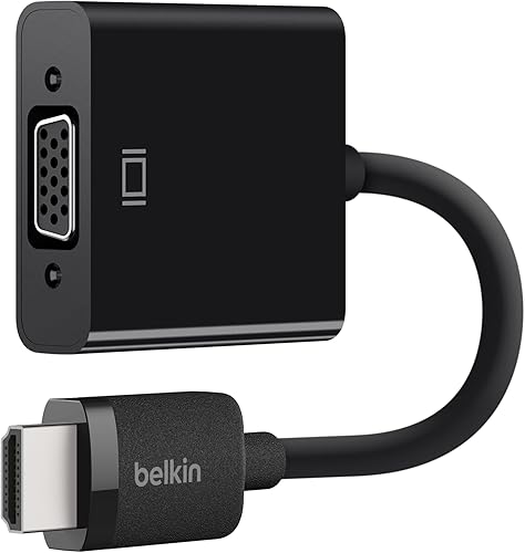 Miniatura 5 de Belkin Adaptador HDMI a VGA con alimentación micro USB y soporte de audio, compatible con Apple TV 4K y la mayoría de televisores