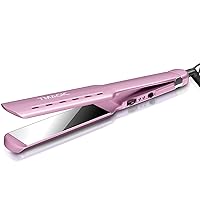 Vista 10 de Plancha plana Nano Titanium de 1.7 pulgadas de ancho para todo el cabello, alisadora con 5 temperaturas y doble voltaje