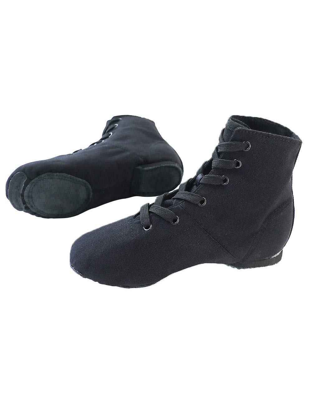 Lace Up Jazz Boots Ankle Length Dance Shoes for Kids, Girl, Boy, Women, Adult