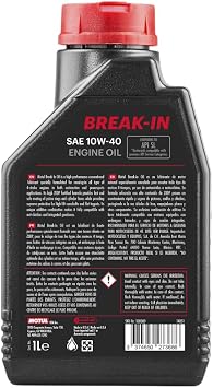 108080 Set of 5 Break-in 10W-40 Mineral Oil 1-Quart Bottles