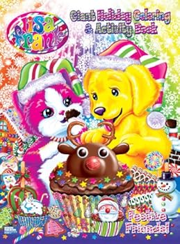 Paperback Lisa Frank Festive Friends Holiday Giant Coloring & Activity Book