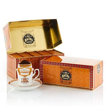 Bacha Coffee | Assorted Coffee Taster Gift Box, 100% Arabica Specialty Coffee Beans, x25 Individually Wrapped Single Serve Filter Bags