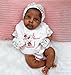 iCradle Reborn Baby Dolls Black 20inch African American Realistic Silicone Vinyl Toddler Dolls Realistic Looking Newborn Baby Handmade Reborn Dolls Girls Child Xmas