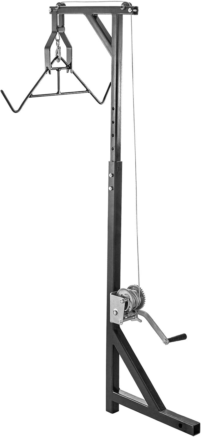 VEVOR Hitch Mounted Deer Hoist, 300lbs Capacity Hitch Game Hoist, 2