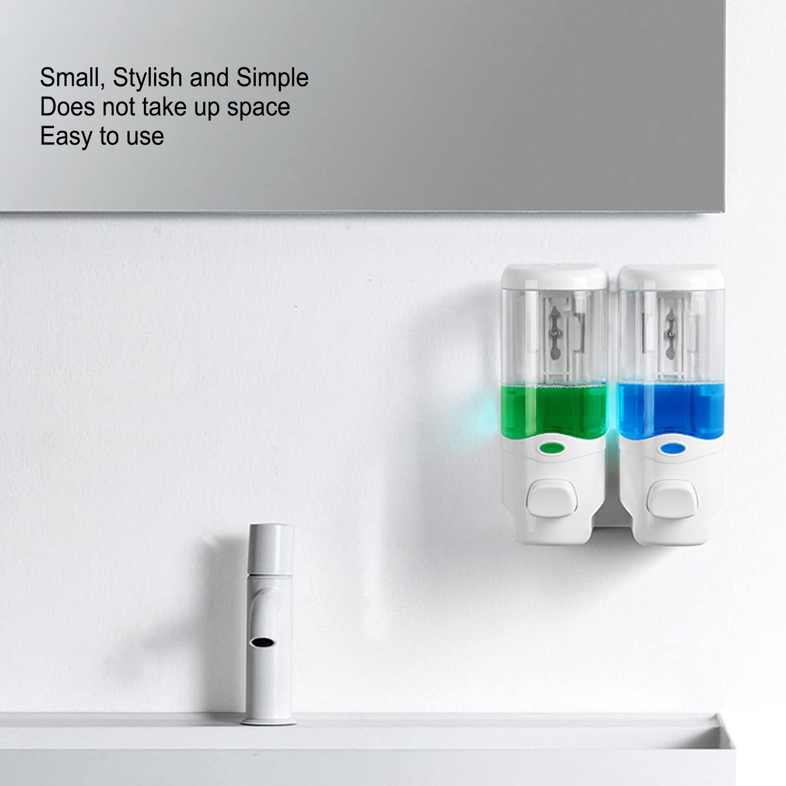 Zeepdispenser navulbaar 900 ml RVS anti-fingerprint Wings