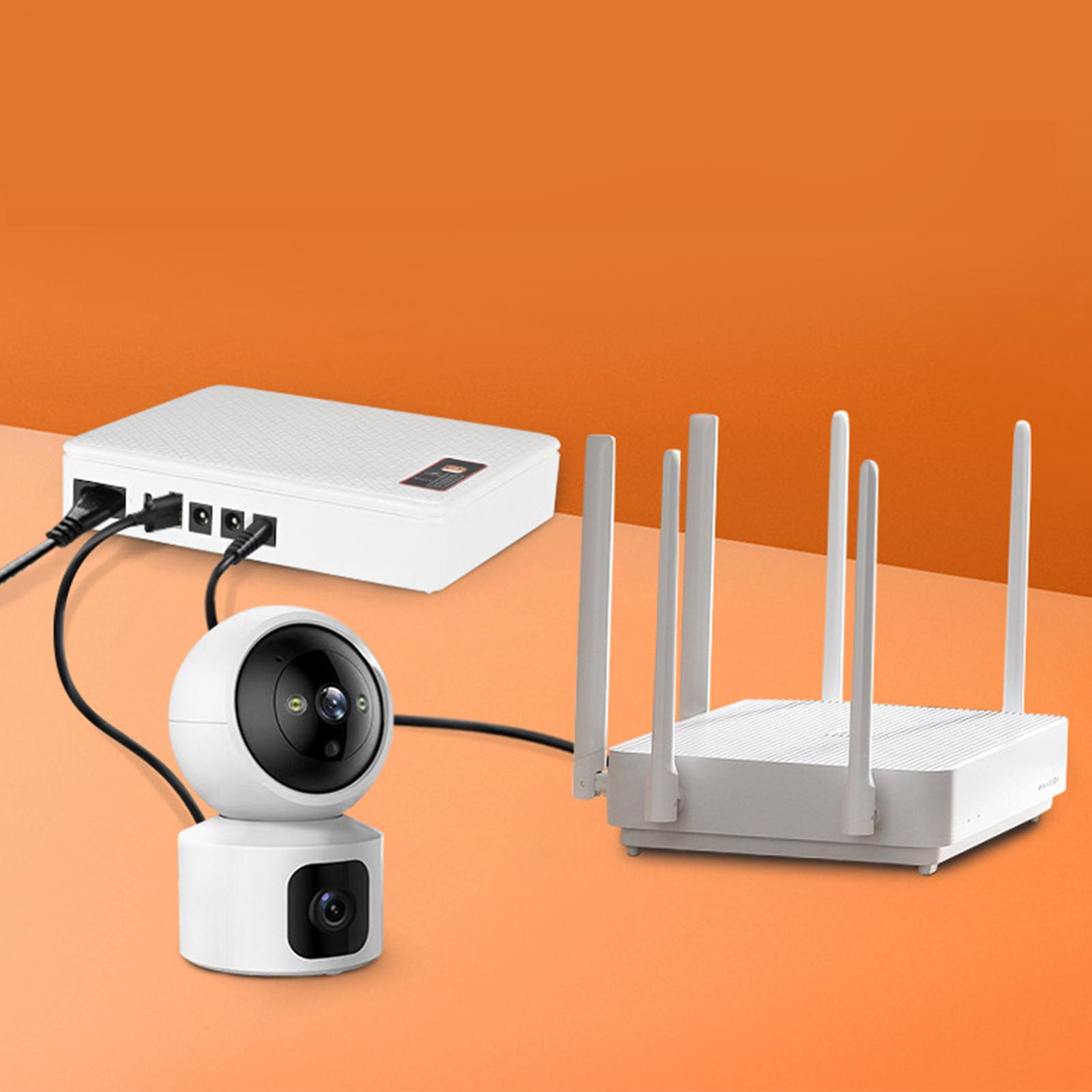 Fafeicy Batteria di Backup Mini UPS da 20800 MAh per Gruppo di continuità della Telecamera di Sicurezza del Modem del Router (Spina europea)