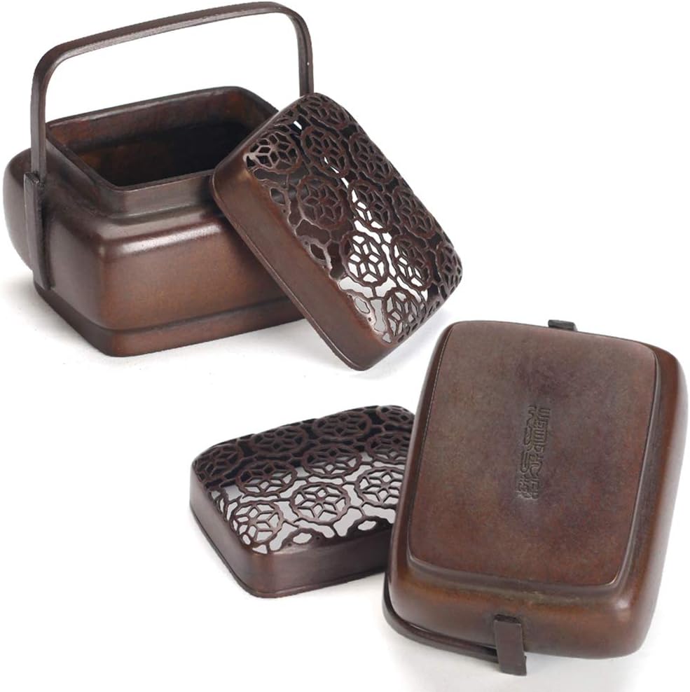 レトロデコレーション香炉 真鍮製香炉 炭火ハンドウォーマー 中国風