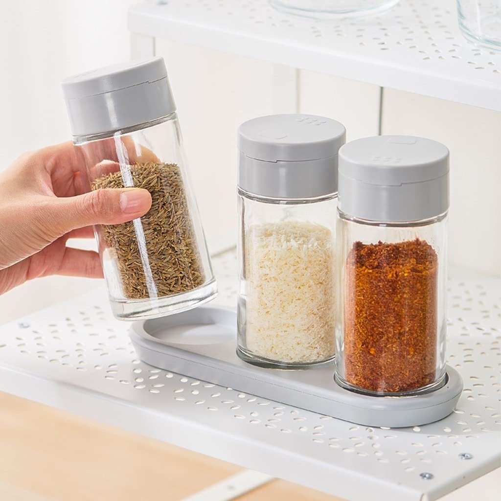 Gewürzdosen-Set für die Küche, Gewürzdose, transparent, Aufbewahrungsbehälter, Gewürzbehälter, Gewürzbehälter, 150 ml
