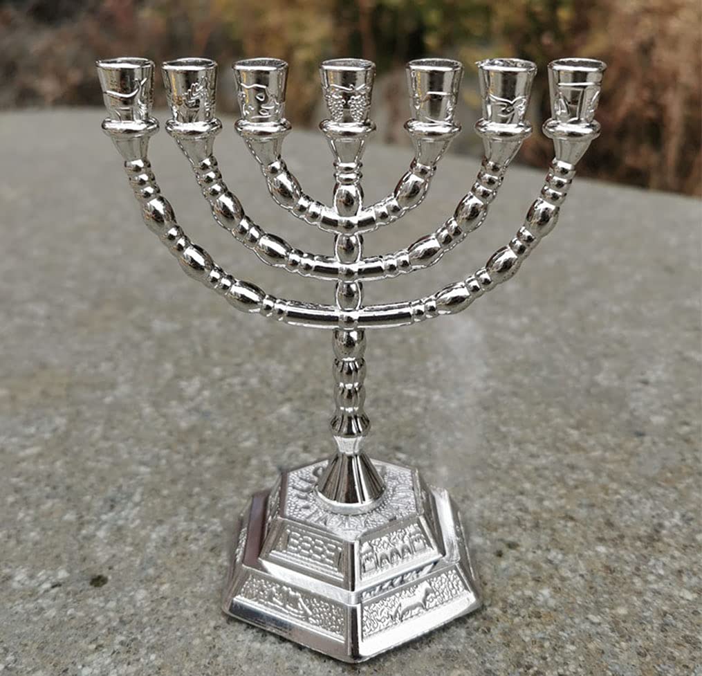 イスラエル メノーラー 真鍮製 7燭台 キャンドルスタンド 高さ32cm Amazon.co.jp: Salomons メノラー真鍮 高さ10インチ 7本の枝