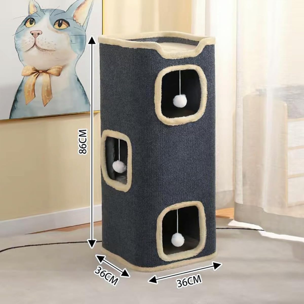 Amazon | ChoyClit キャットハウス 多層構造 キャットハウス