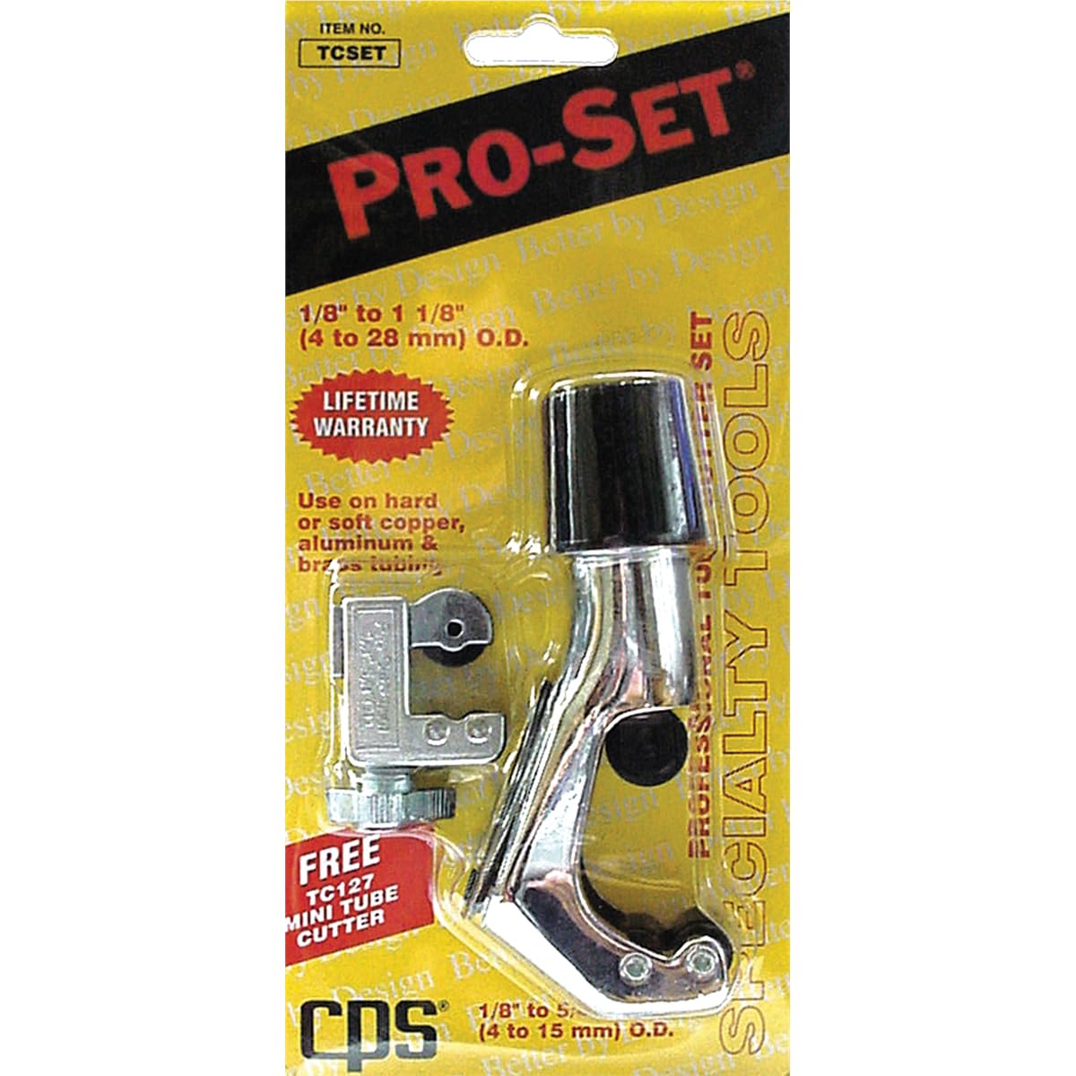 CPS Products TCSET TC127 y TC274 cortadores de tubo en un blíster