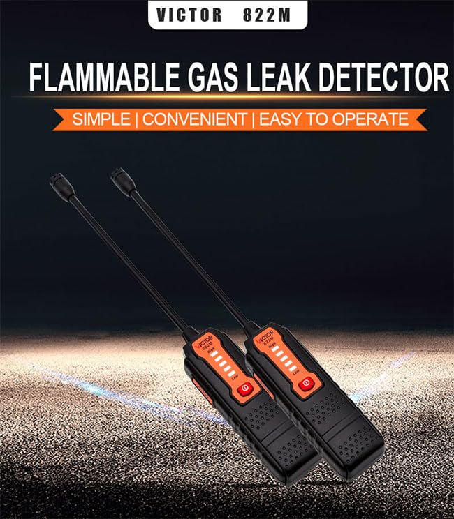 822M Mini Gas Analyzer Combustible gas detector port flammable natural gas Leak Location Determine meter Tester Sound Ligh(VICTOR 822M)