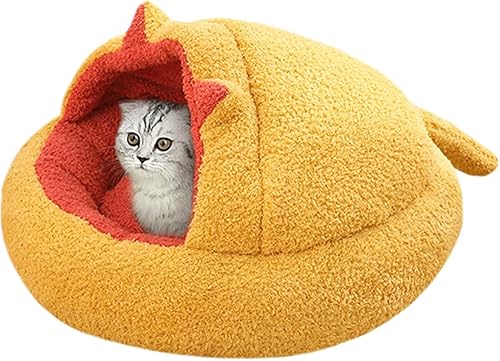La La Pet Cama pequeña para perros y gatos con manta con capucha, cueva de gato en forma de dona, redonda, acogedora, relajante, para perros, disponible en Yaxa Guatemala