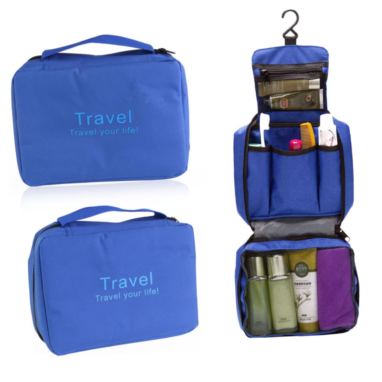 Didiseaon 2 Pezzi Borsa Organizer Da Viaggio Per Cosmetici Borsa Da Toilette Appesa Dimensioni Compatte Per Cosmetici Biancheria Intima Calzini
