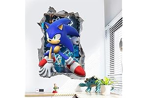 3D Sonic the Hedgehog Wall Decals