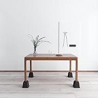 Vista 3 de Elevadores de cama resistentes de 5 pulgadas, elevadores de muebles para marco de cama, sofá, escritorio, silla, elevan hasta 3500 libras, juego