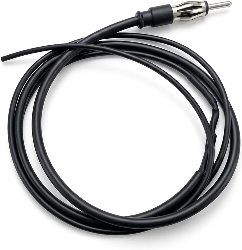 Antena de radio marina de 1,3 M, antena FM oculta dipolo resistente al agua, sin perforación, fácil instalación para auto, barco, ATV, UTV, negro