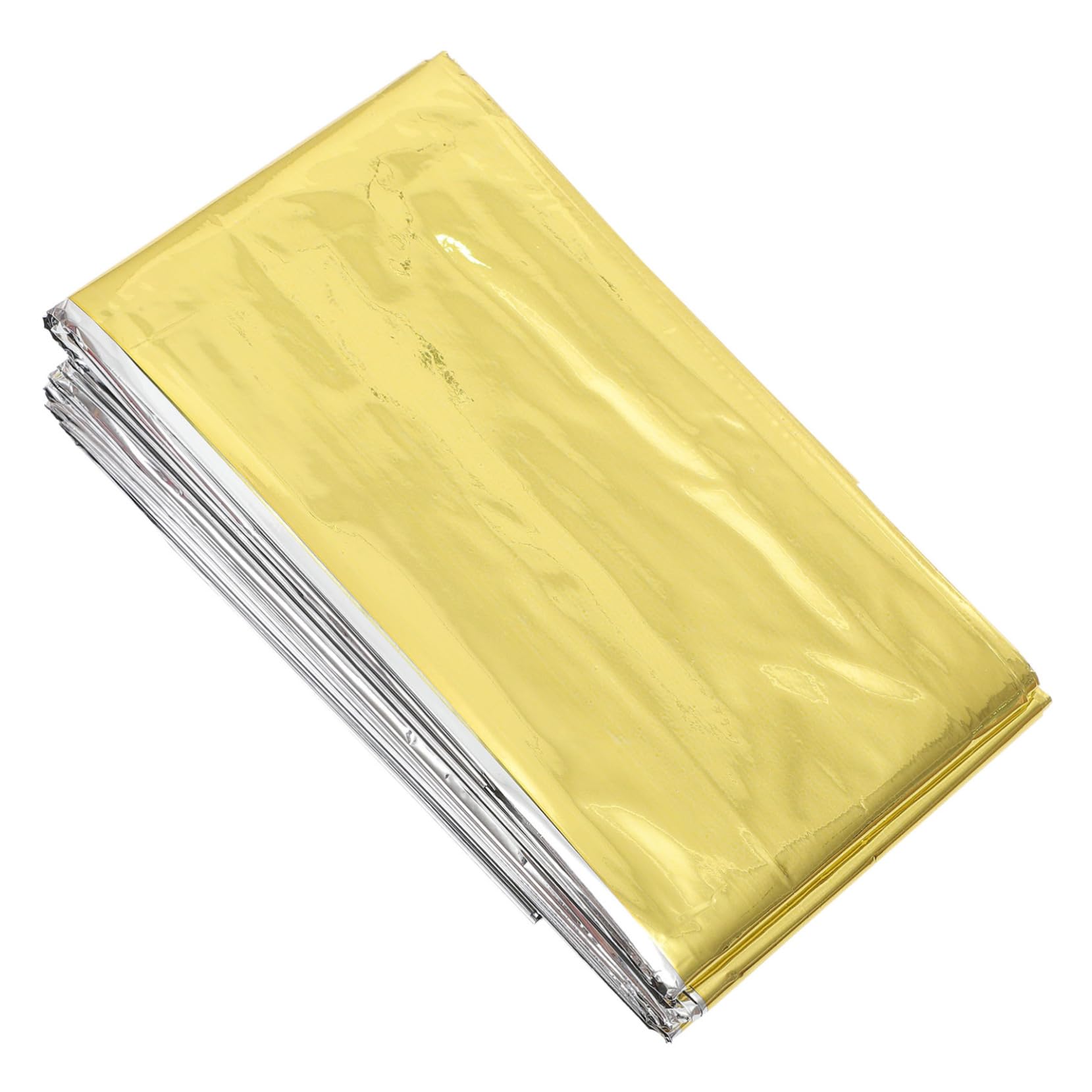 GALPADA Emergency Insulation Survival Blanket 10pcs Reflective Outdoor Camping Heat Retention Silver First Aid