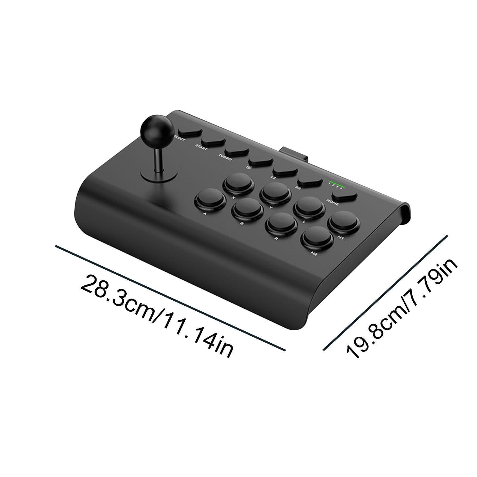Joystick Arcade Fight Stick | Joystick di Combattimento per Giochi Arcade | con Funzioni Turbo/Macro - Joystick Arcade Nostalgico Universale per PC E Console di retrò [video game] [video game]