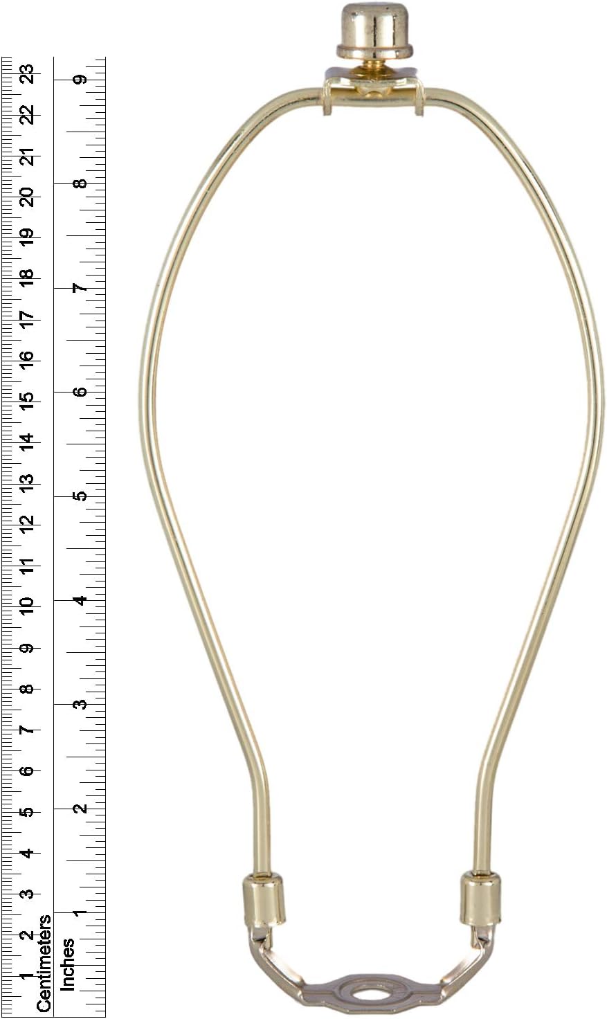 B&P Lamp® Brass Plated Finish Table Lamp Wiring Kit with a 9 Inch Harp and 3-Way Socket, Pack of 2