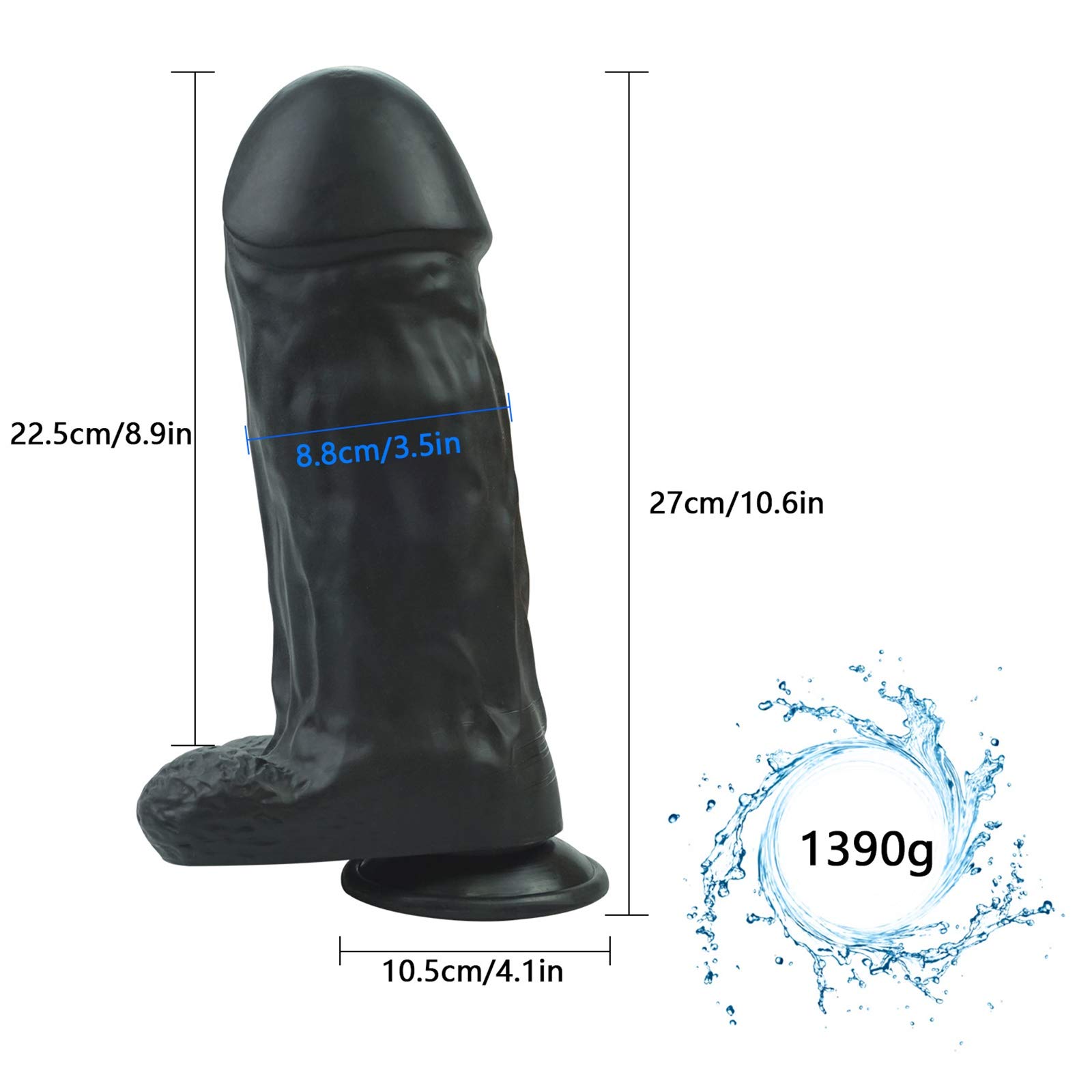 Fallo Anale Fallo Gigante XXL Vene Reali E Testicoli Carnosi Replica Reale Del Pene Dong Realistici Stimola Il Punto G Per Te Con Una Forte Ventosa, Giocattolo Unisex