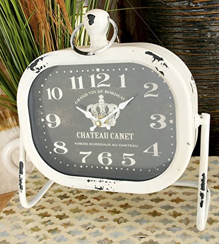 Deco 79 Metal Table Clock, 2 Assorted, 9 By 9" #TOP2