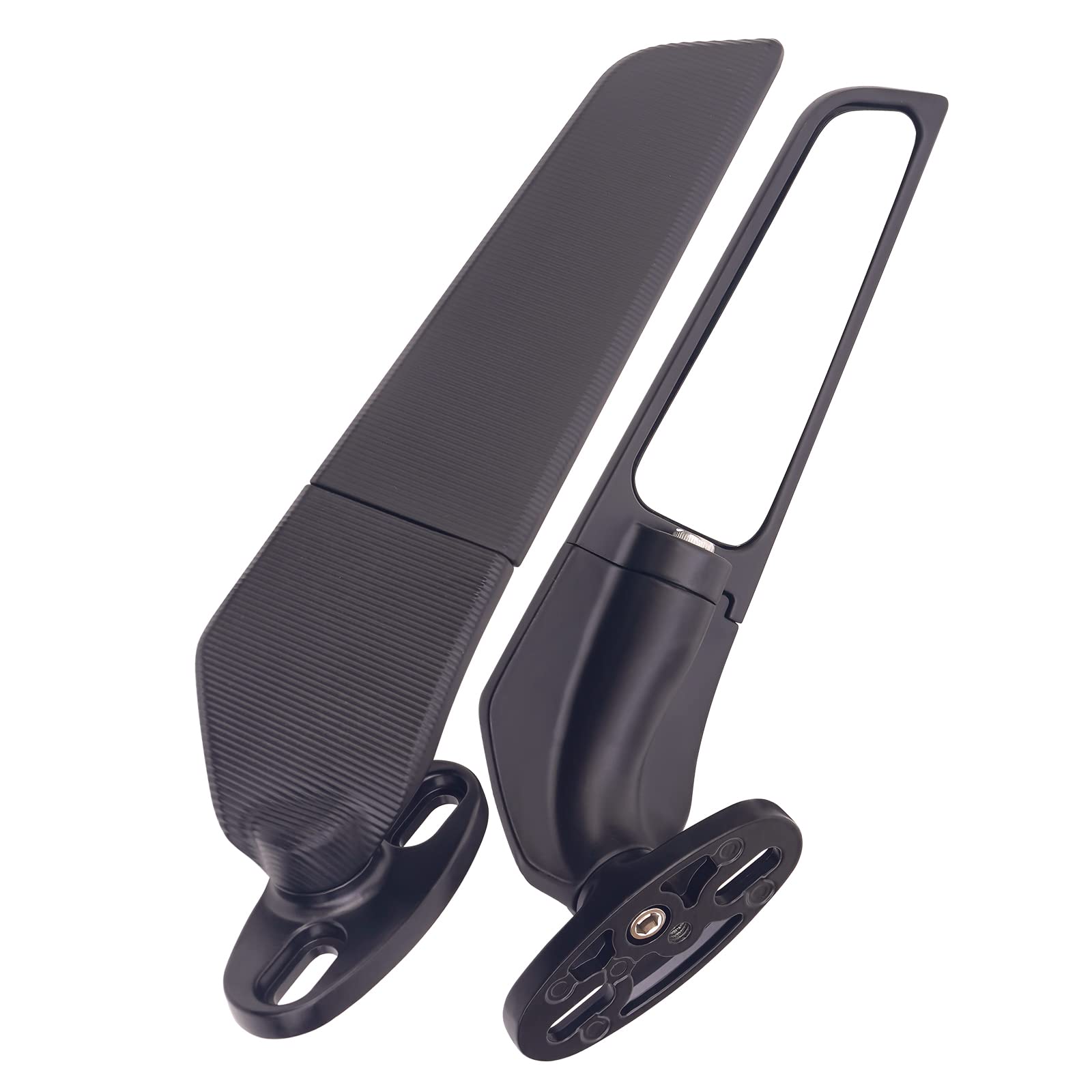 AHL 1 paire d'accessoires de rétroviseur de moto Compatible avec Honda CBR600F4i 2001-2006/CBR600R 2016-2021/CBR600RR 2003-2017